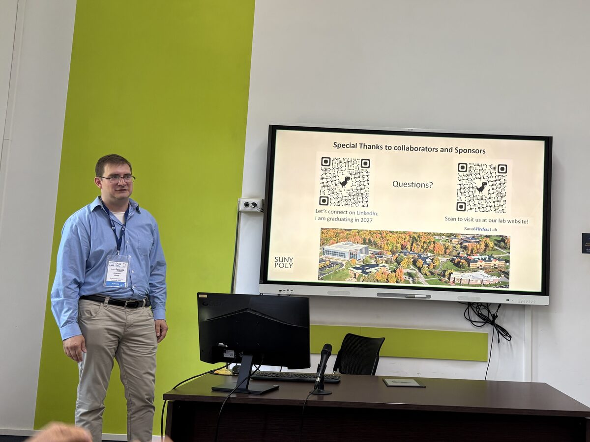 Andrew Reed presenting at IEEE SmartNets 2026