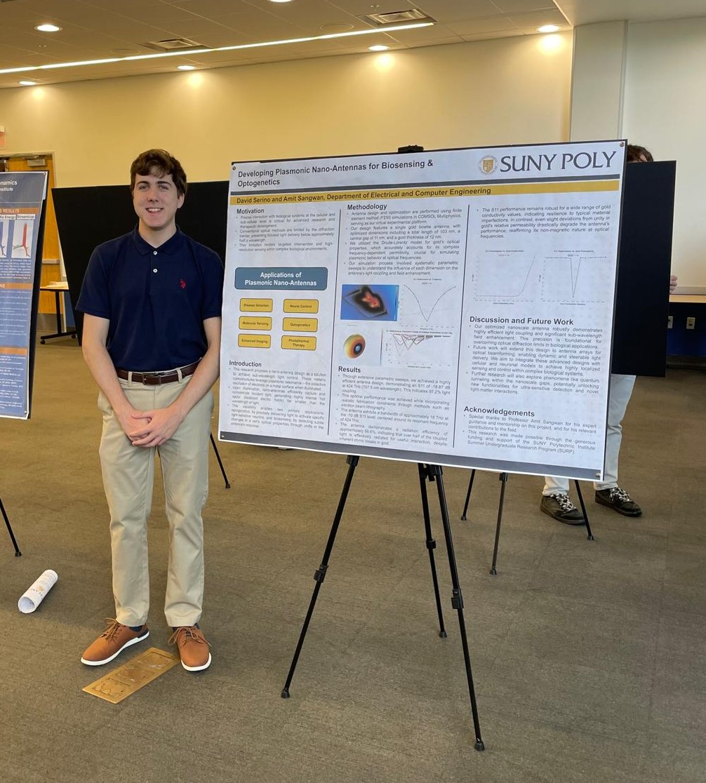 David Serino presenting at SUNY Poly SURP Expo