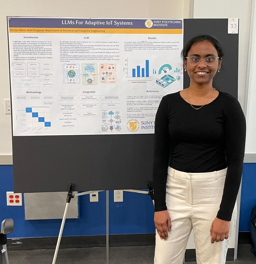 Shreya Marri presenting at SUNY Poly Research Expo